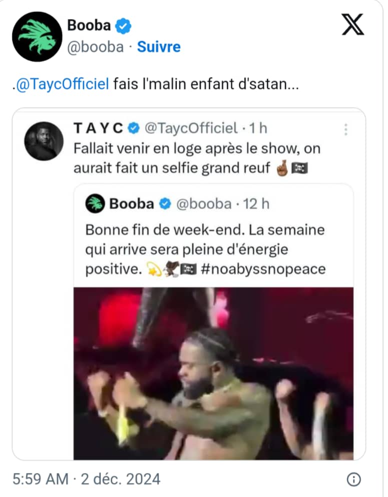 Tayc, fidèle à son calme légendaire