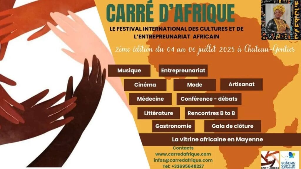 Le festival Carré d’Afrique revient en France pour sa deuxième édition, avec pour cadre la commune de Château-Gontier-sur-Mayenne. 