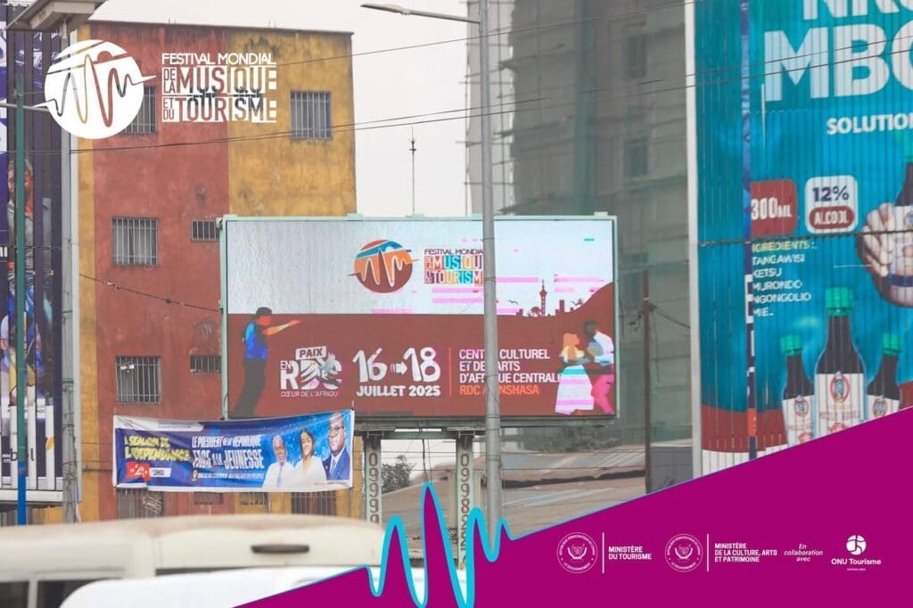 Du 16 au 18 juillet 2025, la capitale congolaise vibre au rythme de la première édition du Festival mondial de la musique et du tourisme.