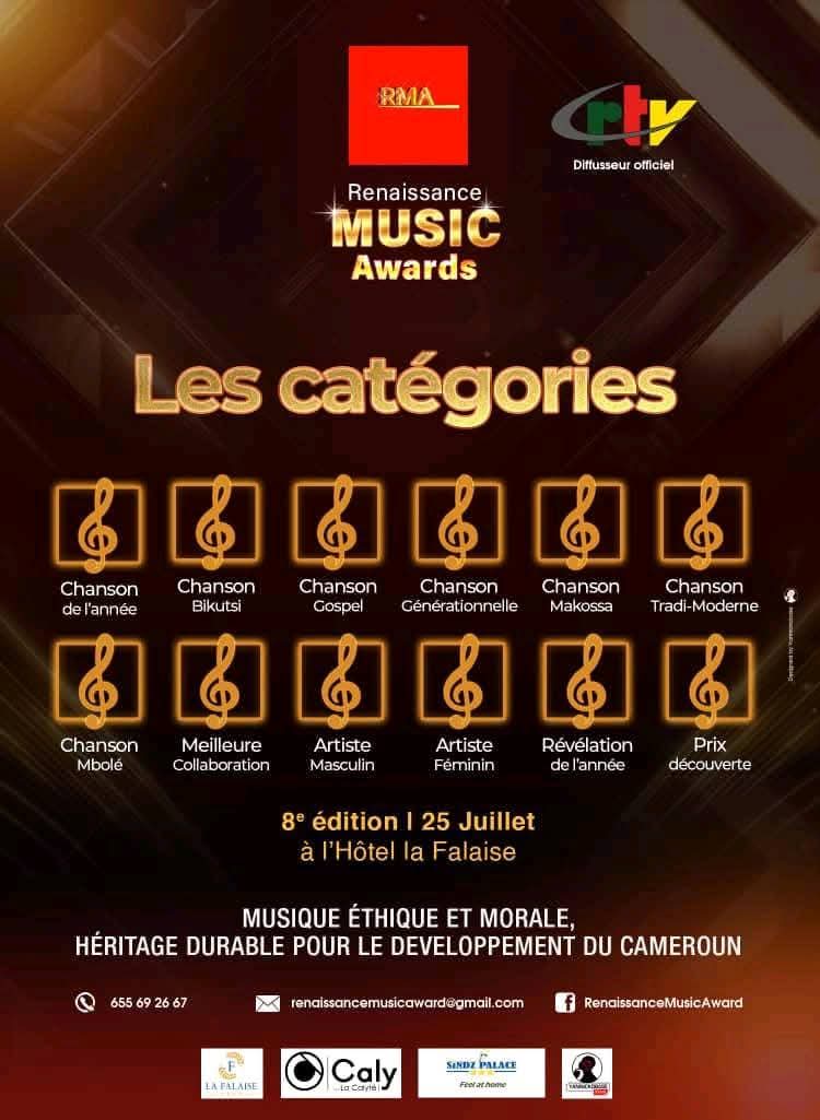 Le 25 juillet 2025, la capitale camerounaise accueille la 8e édition des Renaissance Music Awards. Un rendez-vous culturel majeur qui place 