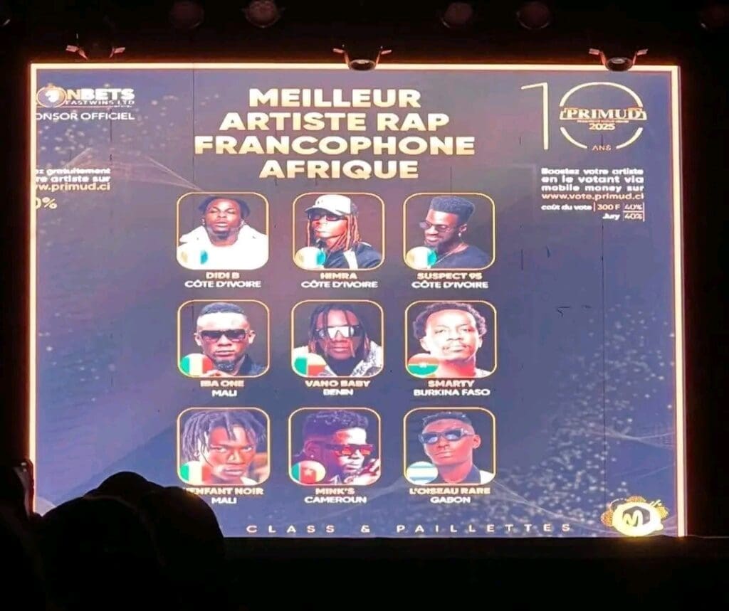 10ème édition des Prix des Musiques Urbaines et du Coupé Décalé (PRIMUD). Cet événement majeur a célébré une