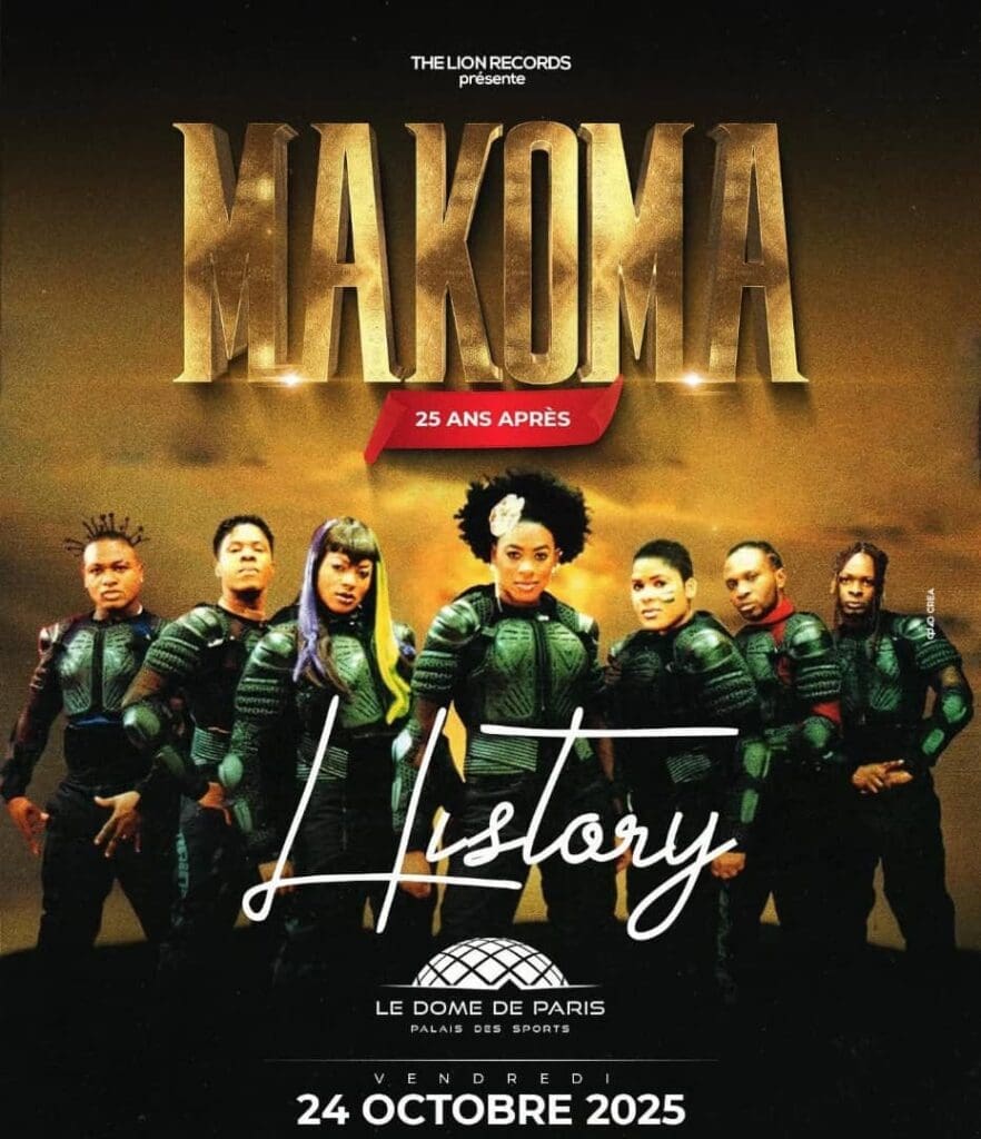 Le légendaire groupe congolais Makoma revient sur scène avec un concert inédit prévu le 24 octobre 2025 au Dôme de Paris, un rendez-