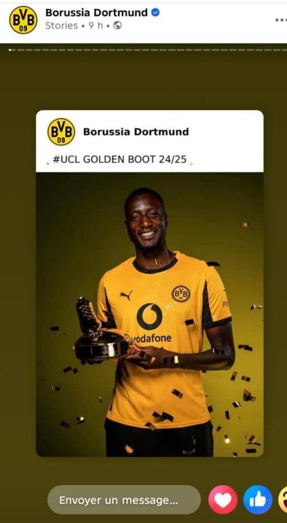 Le 15 septembre 2025, Serhou Guirassy a inscrit son nom dans l’histoire. L’attaquant du Borussia Dortmund est devenu le meilleur 