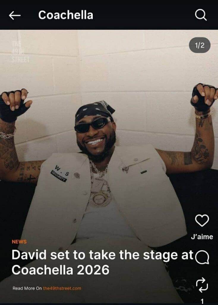 Davido fait entrer l’Afrobeat dans la légende de Coachella