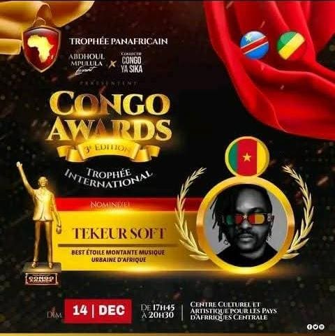Le 14 décembre 2025, le Centre culturel et artistique pour les pays d’Afrique centrale, au Congo, accueillera la grande nuit des Congo Awards.