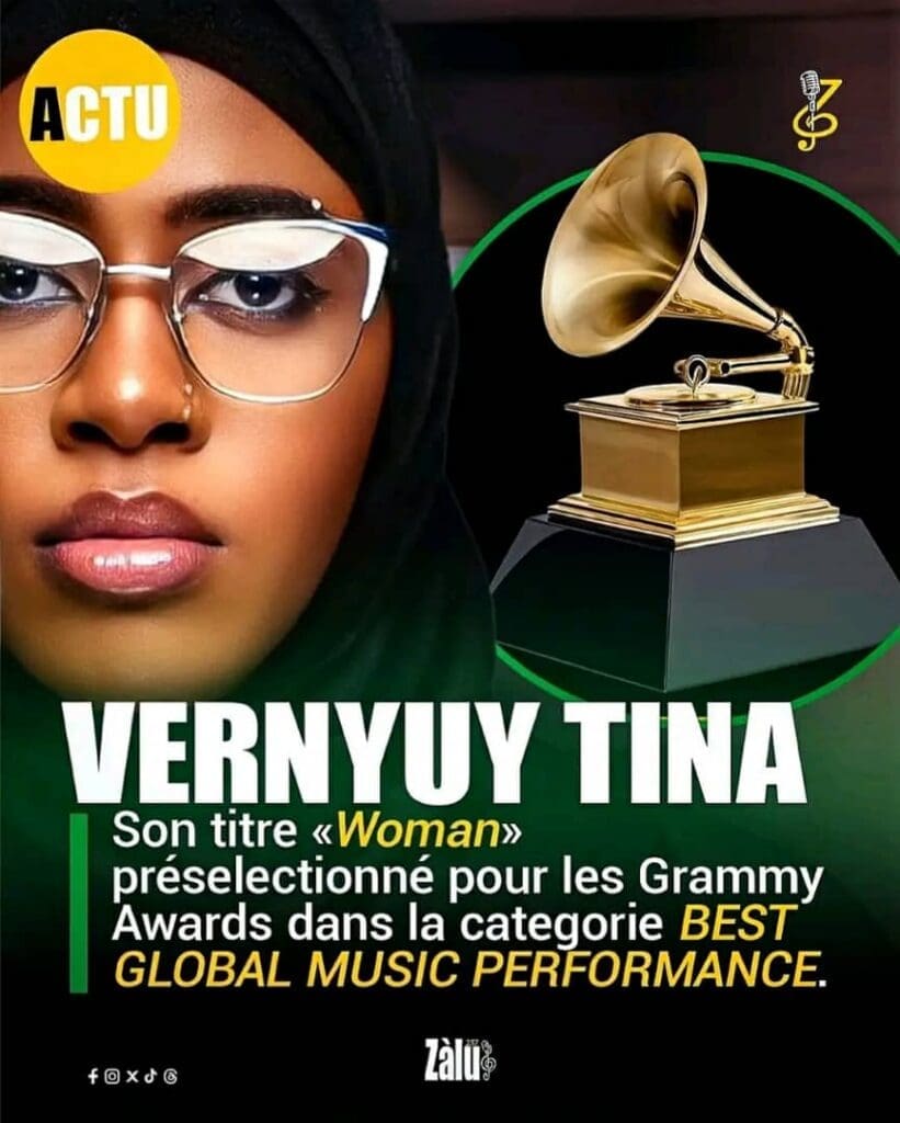 L'artiste camerounaise Vernyuy Tina en route pour les Grammys Awards
