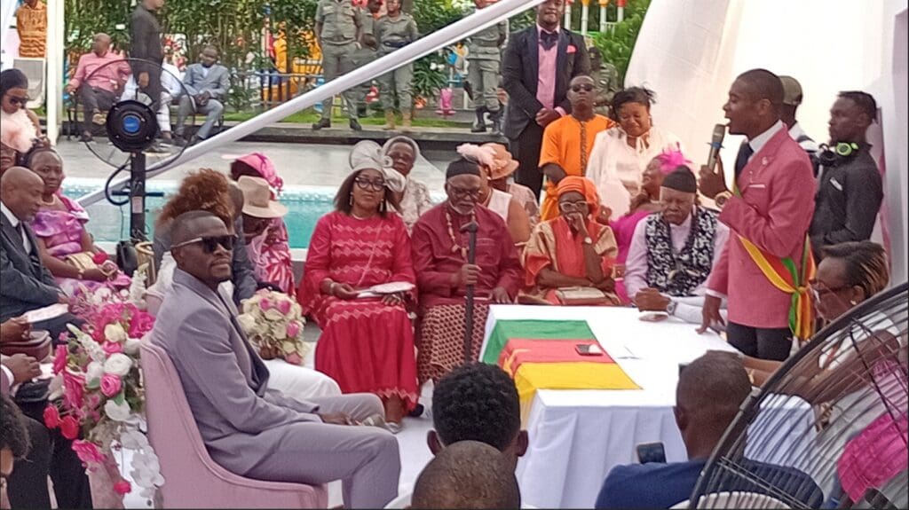 Douala en rose : quand Michael Ngadeu Ngadjui et Andréa Michelle Ngolle scellent leur amour sous le regard des stars et des proches