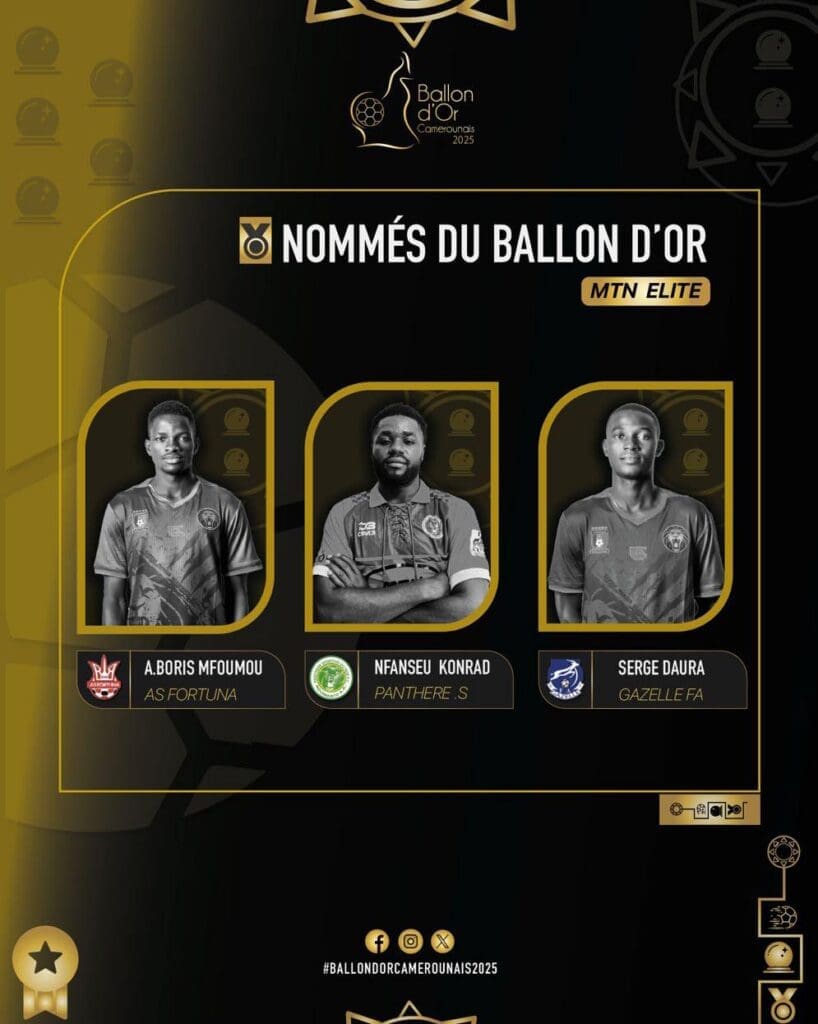 Ballon d’Or Camerounais 2025: qui sont les finalistes ?