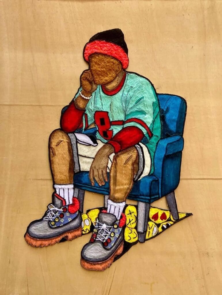 Au cœur de la création contemporaine à Saly, l’artiste plasticienne et textile camerounaise Stéphanie Nyangono représente 