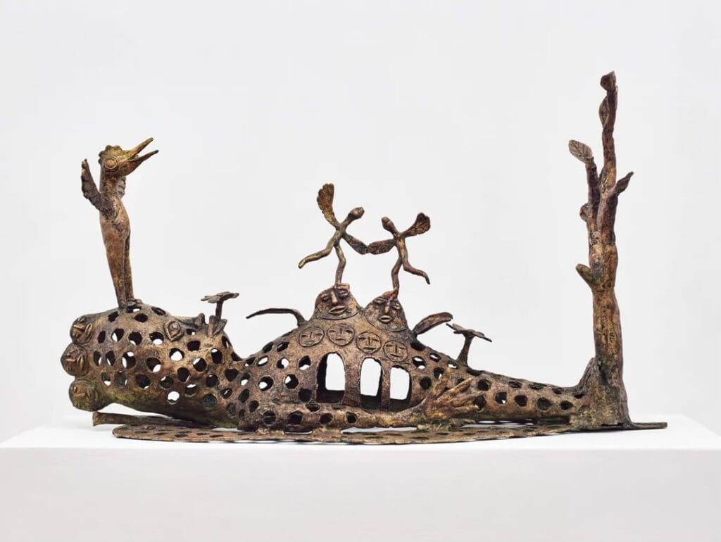 Hervé Yamguen. Jusqu'au 31 octobre, dessins, peintures, sculptures en bronze et masques en bois racontent un artiste qui a mis trente ans 